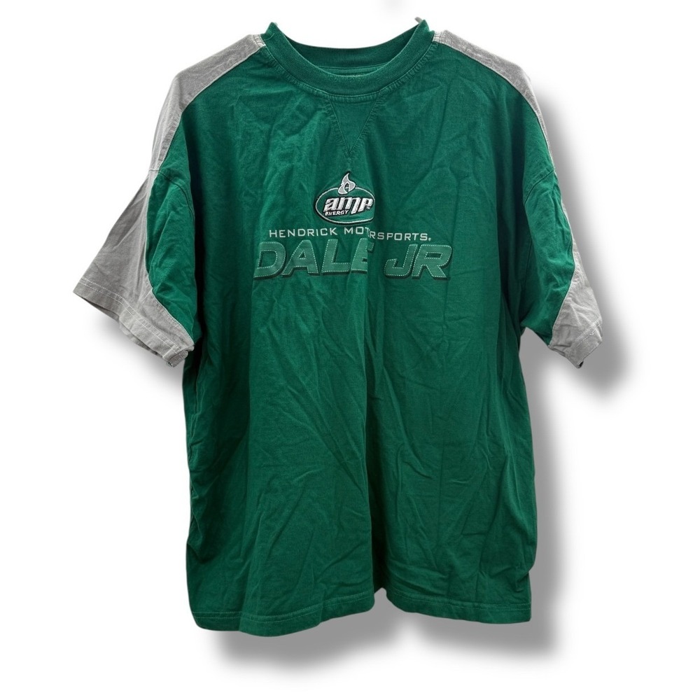 Dale Earnhardt Jr Amp Energy NASCAR T-Shirt‎ Mens XL Green Hendrick Motorsports